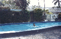 key lodge hotel, pool in courtyard garden