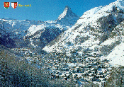 zermatt nestled in the alps