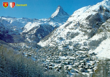 zermatt nestled in the alps
