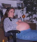 laura very pregnant, 12/15