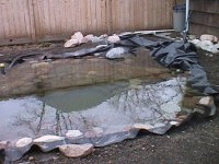 pond in progress april 5 2003