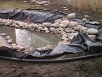 pond in progress march 25 2003