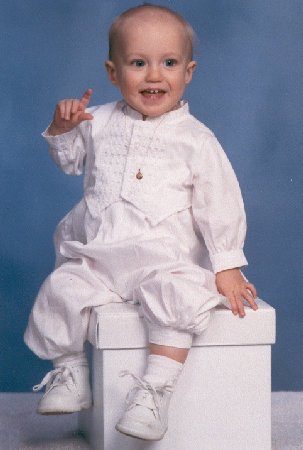kane in his christening outfit II