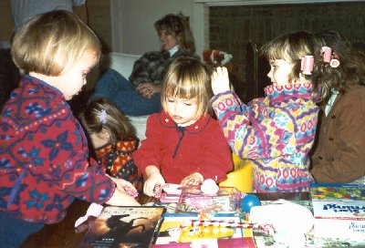 elaine third birthday @ grandma's house