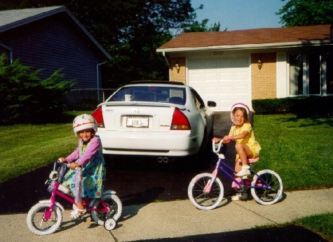 biking at mr & mrs prowicz' house