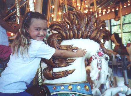 elaine at the carousel - aug 2000