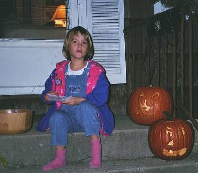 grace giving out candy