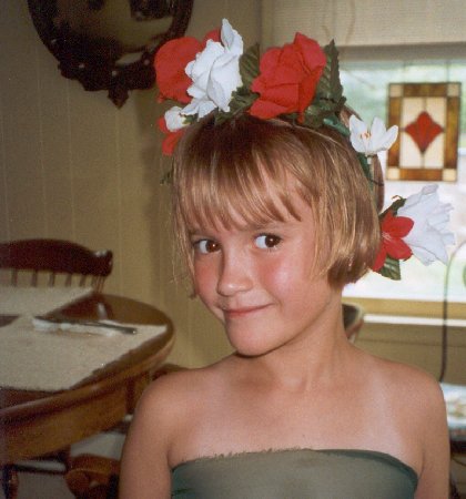 grace with roses from the ballet recital