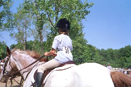 elaine #56 in her first jumping class