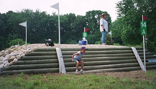 grace completing jump #14a on prelim