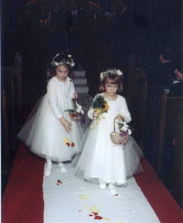 elaine & grace the flower girls - ceremony