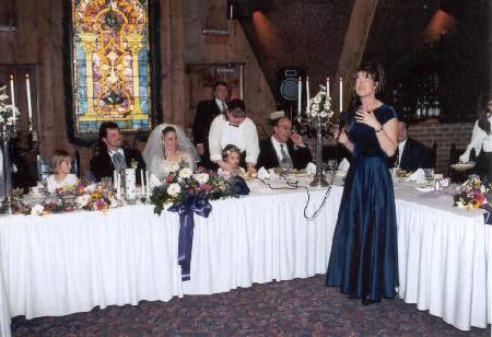 maid of honor speech, sheila at the head table - reception